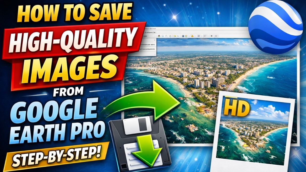 Lesson 22: How to Save High-Quality Images from Google Earth Pro (Step ...