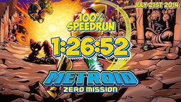 100% Speedrun [1:26:52] | Metroid Zero Mission