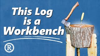 Make a portable choppingblock workbench.
