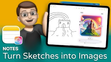 Turn a Quick Sketch into a Picture with Image Wand in Notes