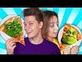 у кого ЛУЧШЕ? ПИЦЦА АРТ ЧЕЛЛЕНДЖ 🍕 Рисуем СЫРОМ на ПИЦЦЕ 🦄 PIZZA ART CHALLENGE / ЛЕДИБАГ и ШРЕК