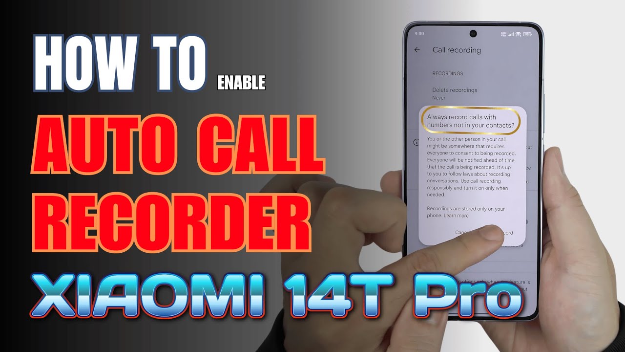 call recording xiaomi 14t pro