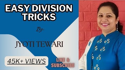 Vedic Maths part 32( Dhwajank Method of Division)