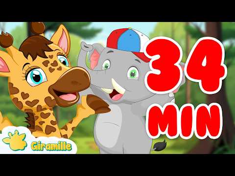 An Adventure with Friends - Giramille 34 min | Educational Musical Cartoon