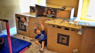 Epic Box Fort.....It Has Electricity!