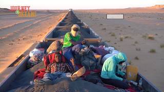 The longest train in the world in Sahara Desert. Amazing Journey!