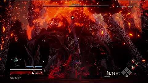 Code Vein: Hellfire knight +10 difficulty no damage, no companion