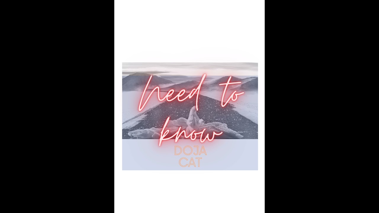 Need to know-Doja cat