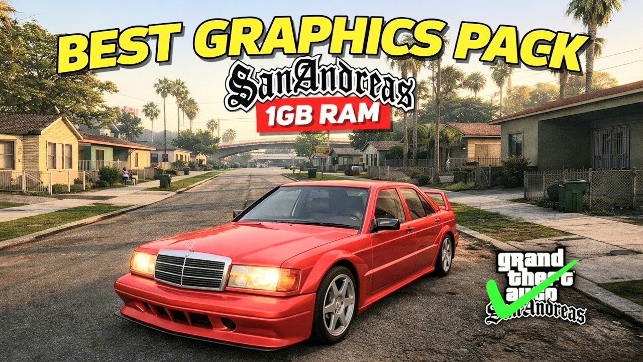 How to Install Best Graphics Mod in GTA San Andreas for Low-End PC (2GB ...