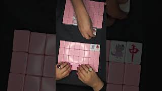 Mahjong tile push game with character tiles 👇🀄👆