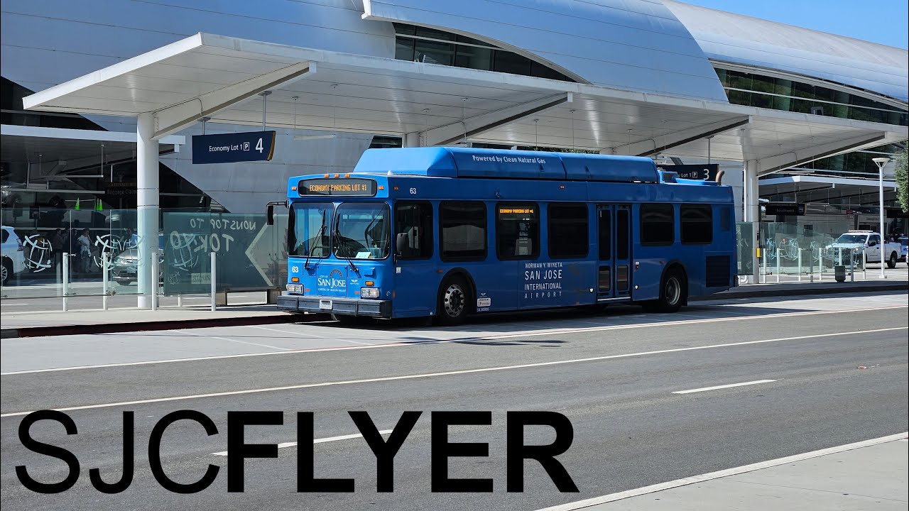 SJC Airport Flyer! - San Jose International Airport Shuttle 2010 New Flyer C40LF No. 63