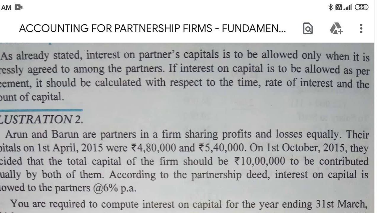 ACCOUNTING FOR PARTNERSHIP FIRMS FUNDAMENTALS YouTube