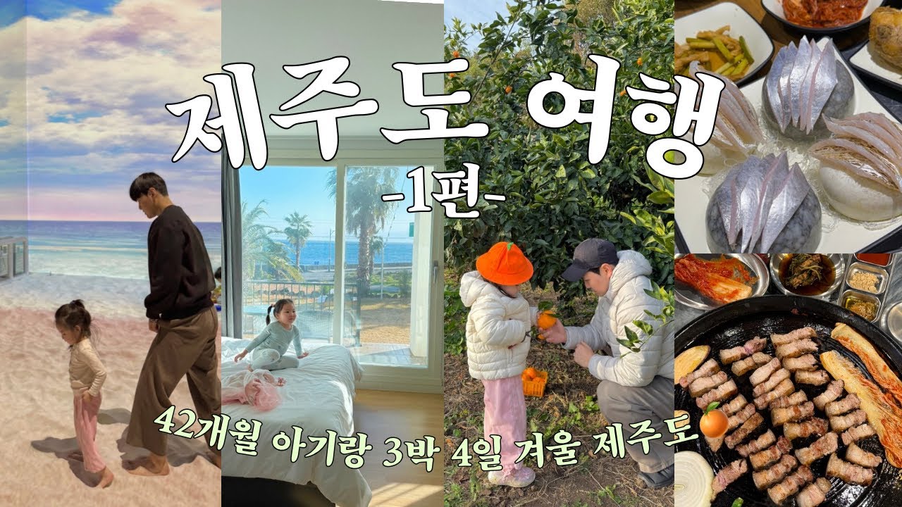 제주도 3박 4일 겨울 여행 (1편) ☃️🍊서쪽, 남쪽 필수 코스! (아르떼 키즈파크, 동백수목원, 서귀포 올레시장, 밥통에 돈통, 펜션머물다, 하이제주바다)