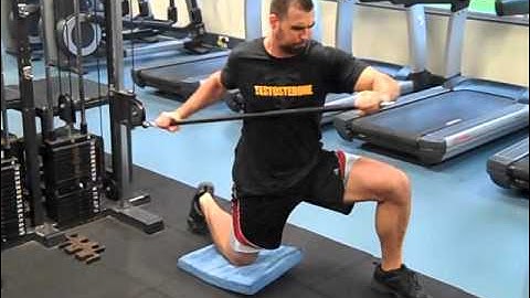 Half Kneeling Cable Anti-Rotation Press