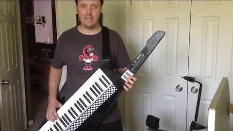 DIY home made keytar - quickshot midi composer korg rk-100 roland ax-7 homemade