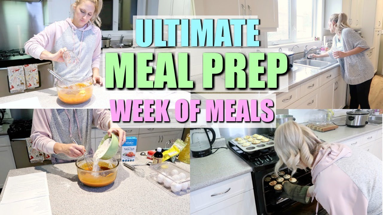 ULTIMATE MEAL PREP ~ DINNERS FOR THE WHOLE WEEK / BUSY FAMILY MEAL PREP ...