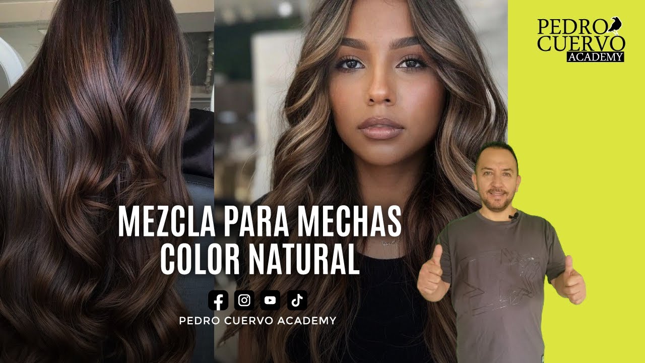 #colorimetría Mezcla para mechas color natural