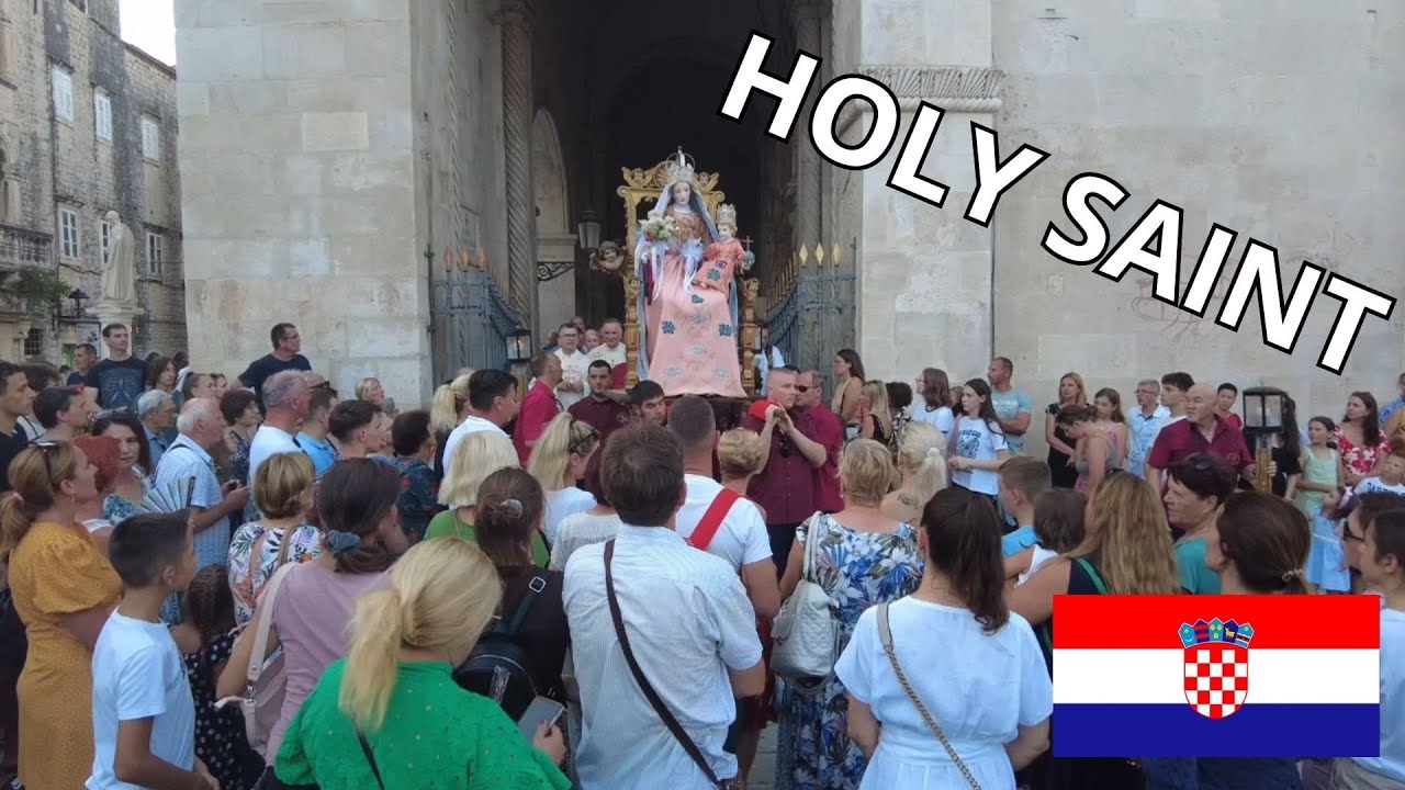 TROGIR TRAVEL VLOG | CELEBRATING THE HOLY SAINT IN TROGIR CROATIA! 🇭🇷