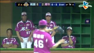 20130810 CPBL 猿VS犀牛 6上 手感火燙林智平單場第3支安打