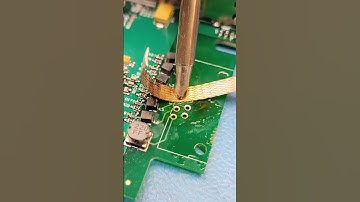 Solder Clearing Under The Wick For The Replacement#motherboardrepair #flux #solder #electronics