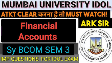 2024 Financial Accounts Management sybcom sem 3  Important QUESTIONS  Abdul sir mumbai university