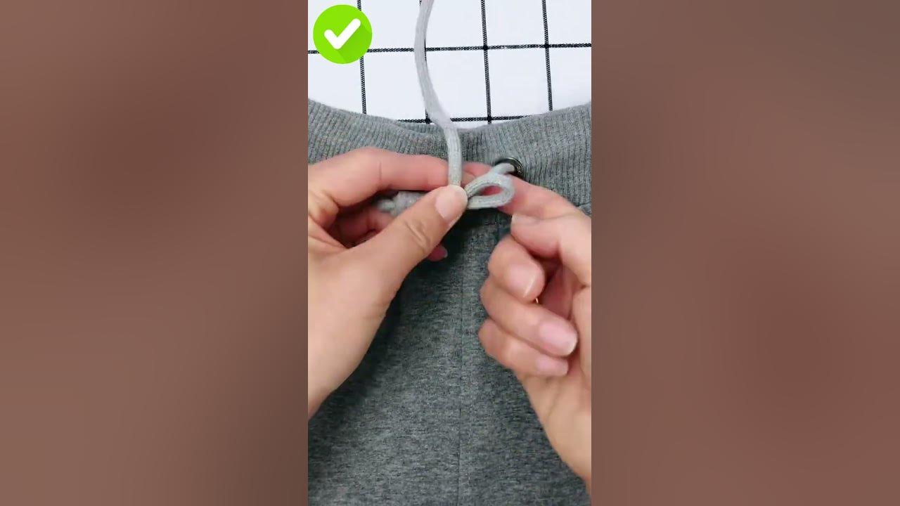 Ave Craft: How to Tie Hoodie Strings for beginners. Hoodie knots