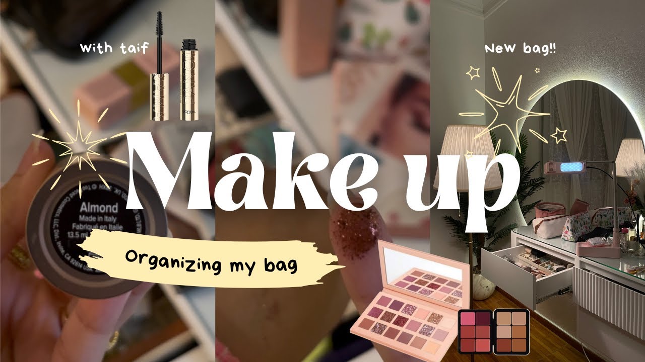 شنطة مكياجي الجديدة 💄👛 | ترتيب + ترشيحاتي المفضلة 💗🙅🏼‍♀ | Organizing my MAKE UP ✨