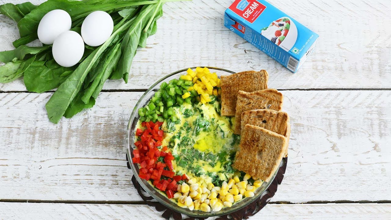 Baked Eggs With Spinach And Cheese