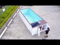 Shipping container pool  6m walk around