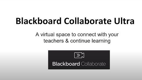 Virtual Learning Tech Tips: Blackboard Collaborate Ultra (BBCU)