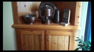 Outdoor life with Hunt4fish...couple viewers wanted to see the copper kettle and the homebuilt pine corner buffet and hutch milled 