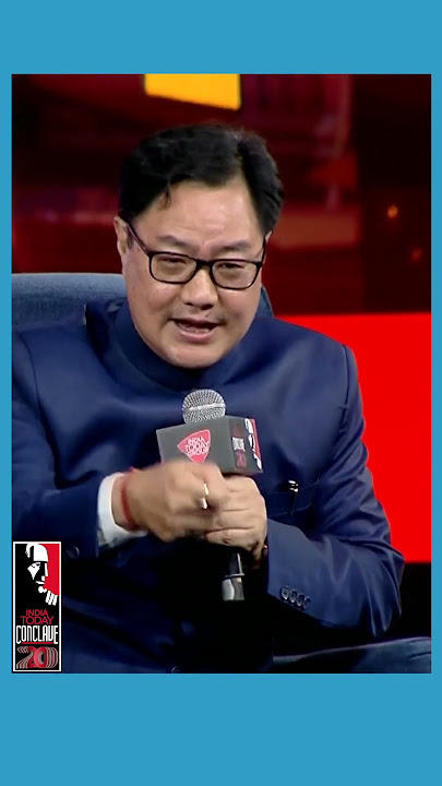 'Judiciary Can’t Play The Role Of Opposition': Union Minister Kiren Rijiju At India Today Conclave