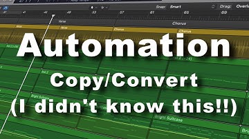 Copy/Convert Automation | Logic Pro X