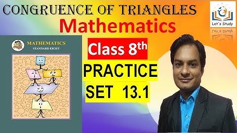Practice Set 13.1 II Class 8 II Congruence of Triangles II Mathematics