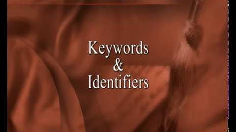 Part 4 - C - Programming Tutorial - Keywords and Identifiers in C