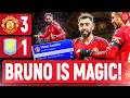 ASSIST RECORD FOR BRUNO! | Manchester United 3-1 Aston Villa | LIVE Match Review