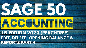 Sage 50 Accounting 2020 in Urdu Hindi - Chart of Account Edit,Delete,Reports & Balances Part 4