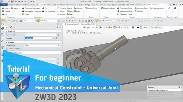 ZW3D - Tutorial - Mechanical Constraint - Universal Joint
