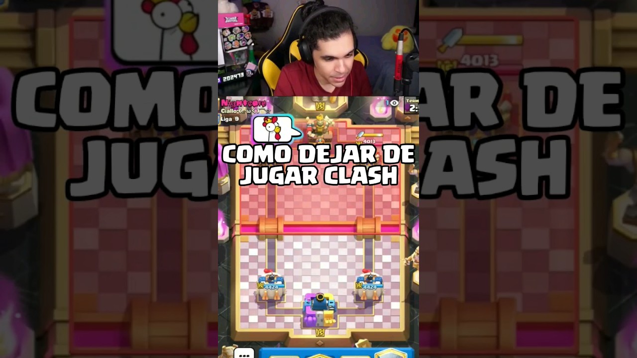 CÓMO DEJAR DE JUGAR CLASH ROYALE 💀🤣 #clashroyale #shorts