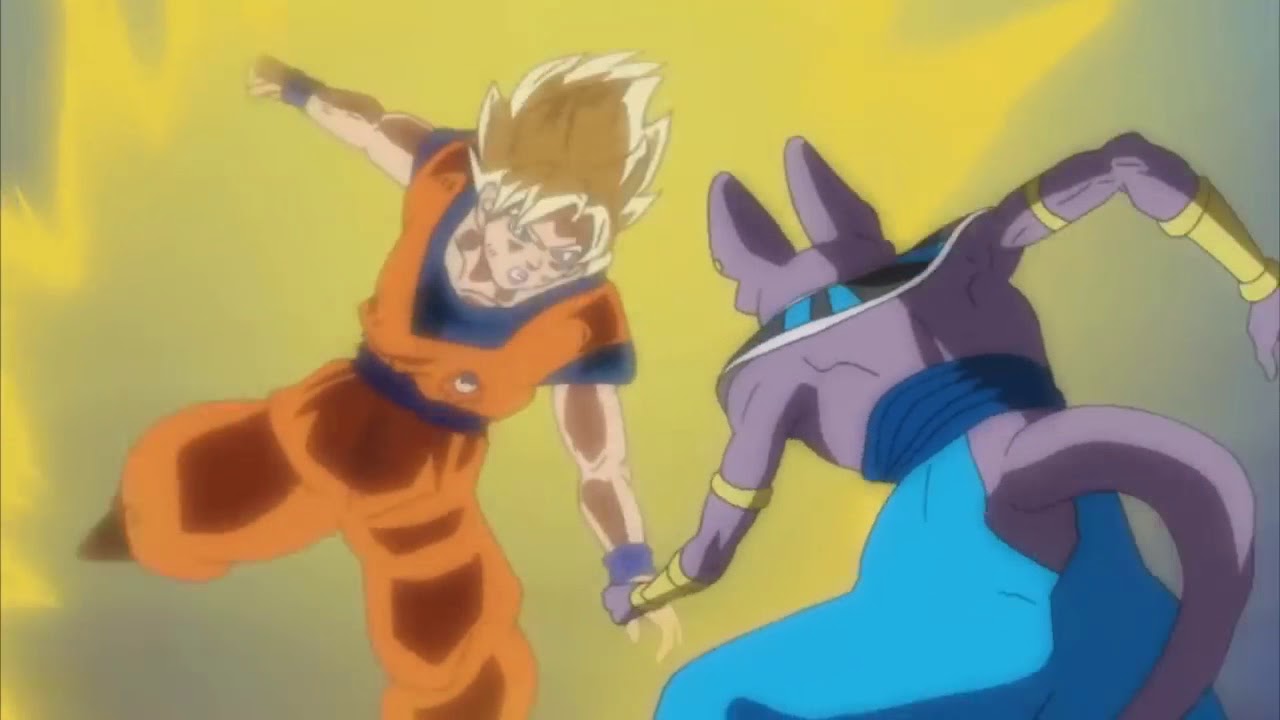 Beerus Destroys Goku's Kamehameha YouTube