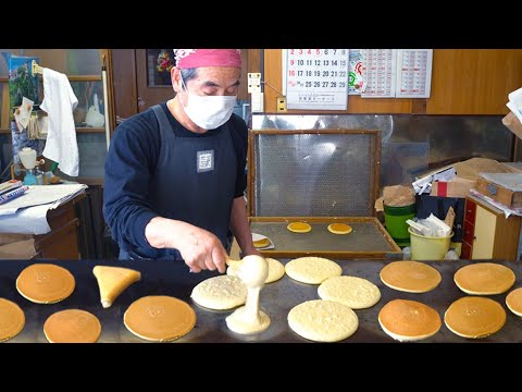 京菓子 どら焼き - Japanese Street Food - Jiggly Cake Dorayaki かたぱん