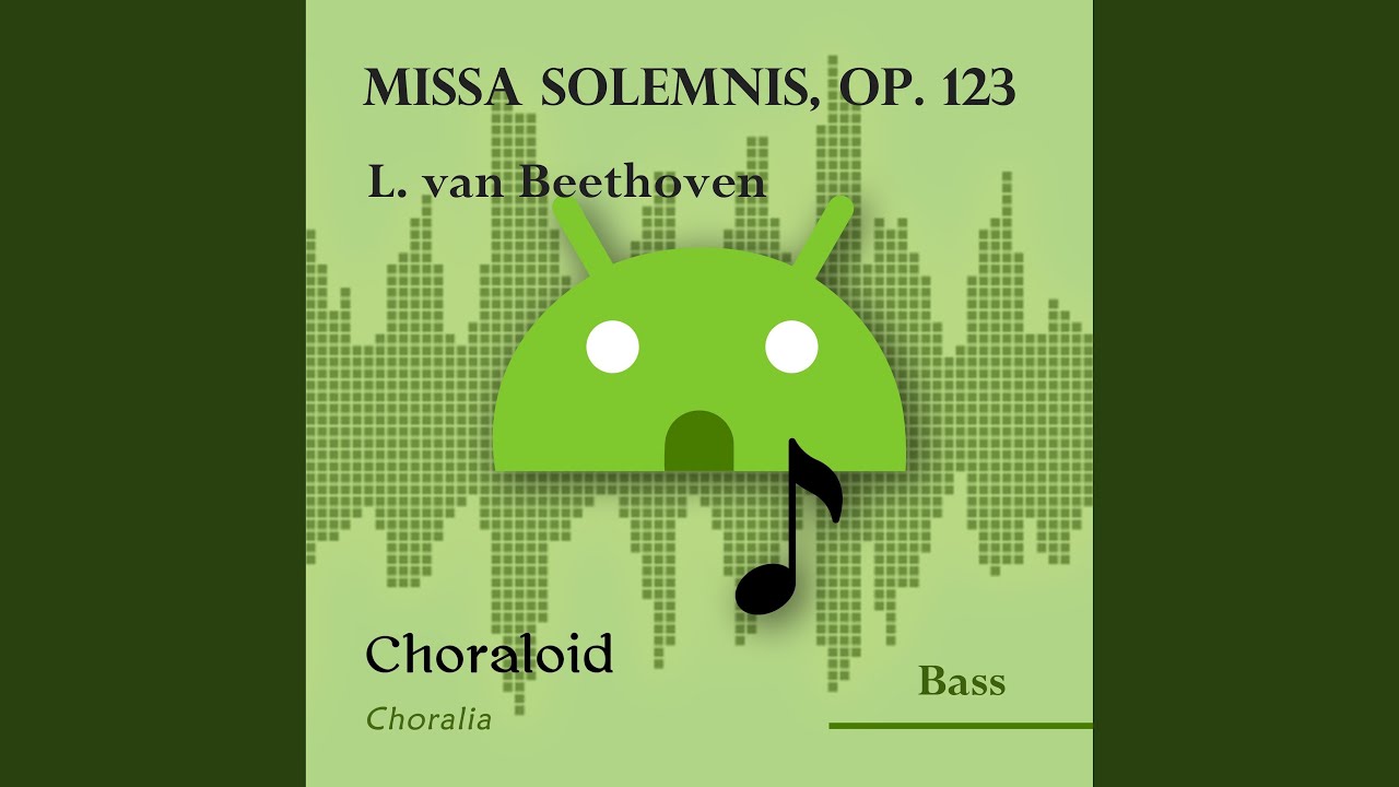 Missa solemnis, op. 123: Agnus Dei (bar 1 - 163) (Bass I - Voice with metronome)