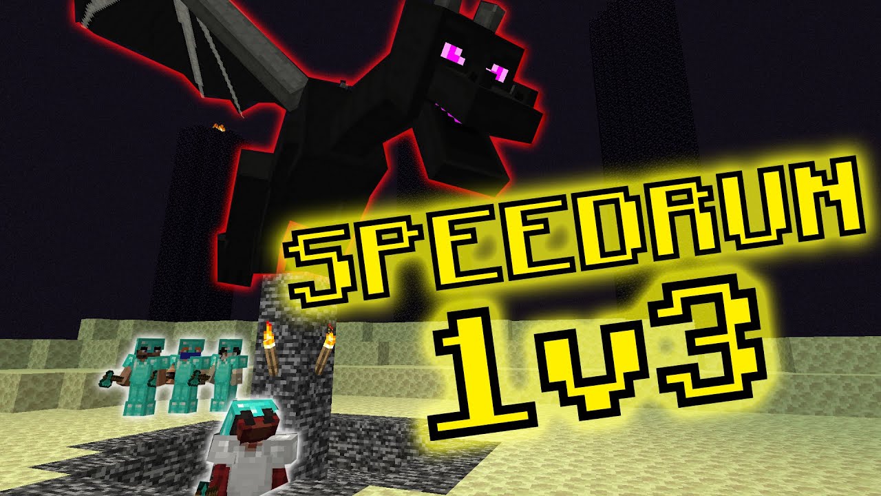 Can 3 Players Beat the Ender Dragon before me? YouTube