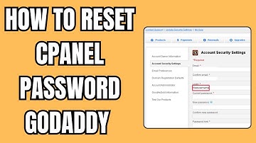 How To Reset CPanel Password in GoDaddy | Full Guide