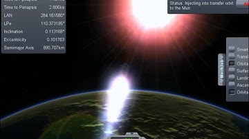 Kerbal Space Program Mun Landing Tutorial - Using MechJeb Autopilot