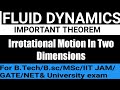 Irrotational motion in two dimensions  source sink and doublet  laplace equations