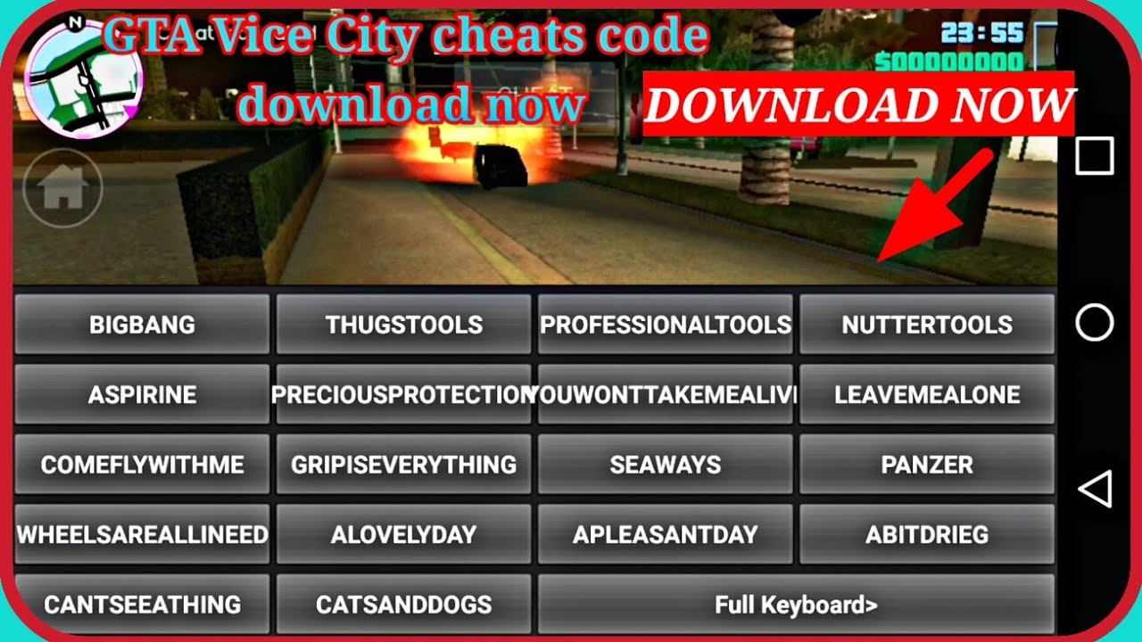 gta vice city codes pc free download