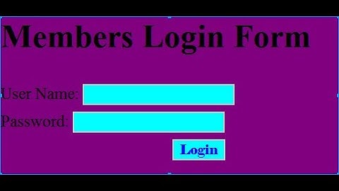 How to Create Login Form Using PHP? part2
