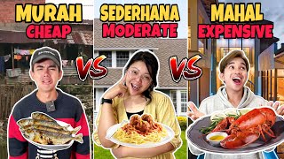 MAKAN MAKANAN MURAH vs SEDERHANA vs MAHAL ! SERONOKNYA DAPAT MAKAN BURGER RM100!!