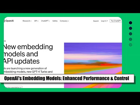 OpenAI's New Embedding Models and API Updates: Improved Performance, Reduced Pricing, and Enhanced C